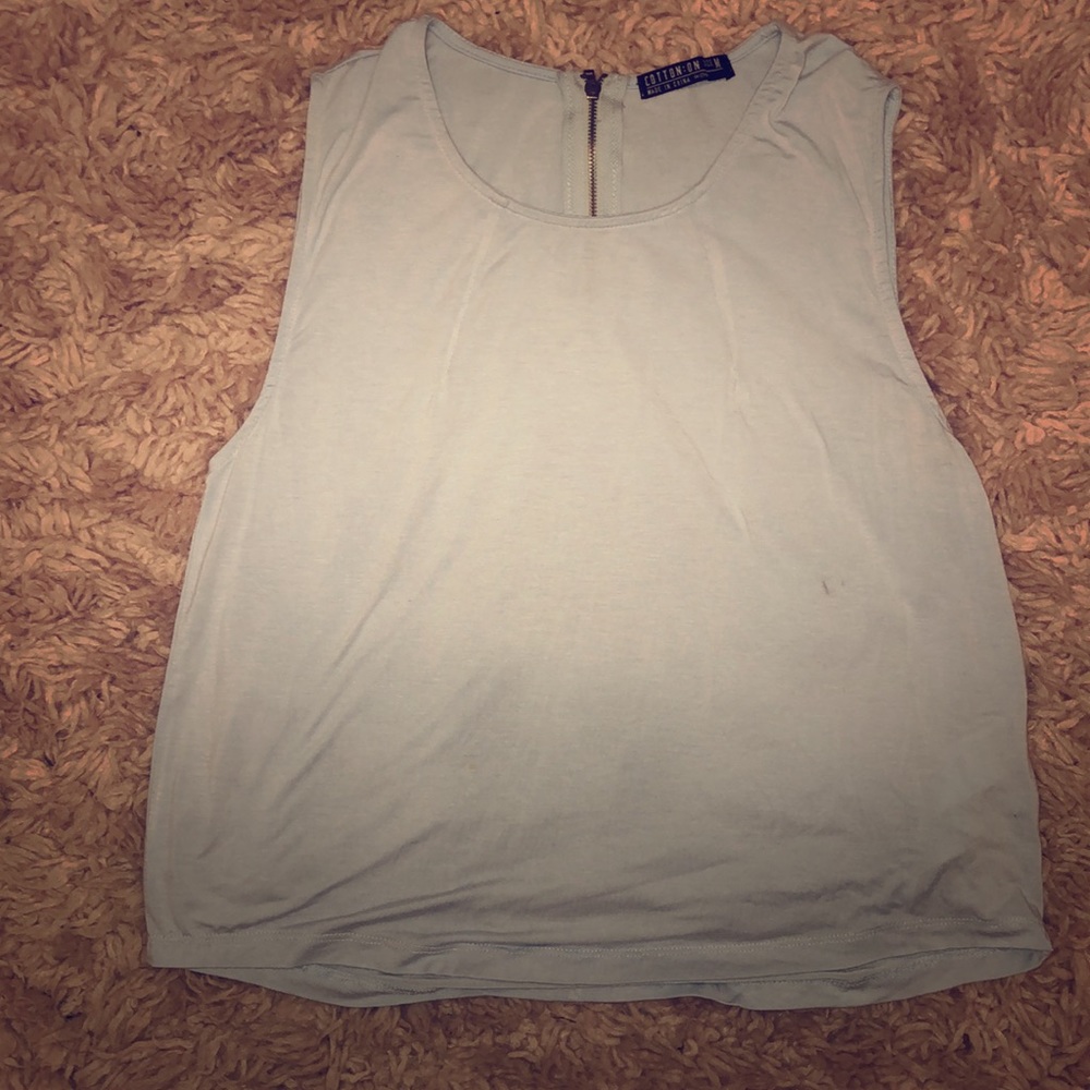 light blue cotton on shirt